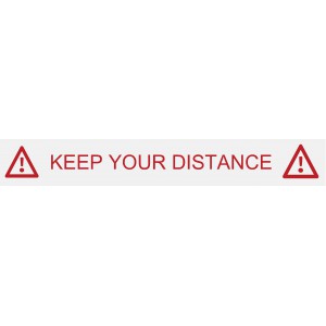 Stickers "keep your distance"