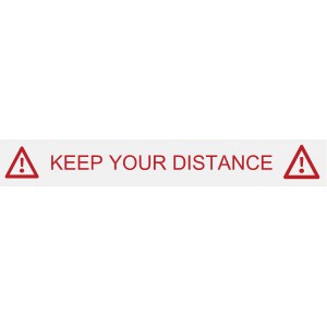 Stickers "keep your distance"